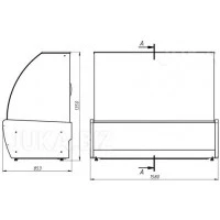 Вітрина кондитерська JUKA VDL 158, пластик (Польща)
