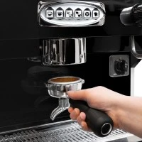 Кавомашина з портафільтром "Eminence" - Трипостова - вкл. систему преінфузії - Чорна