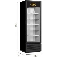 CR 500 SZ Холодильна шафа з одними дверима для зберігання пива CRYSTAL S.A. Греція