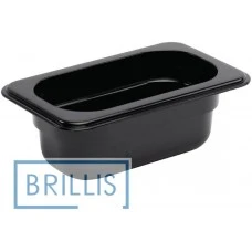 Гастроємність РС 1/9-65 мм з полікарбонату Brillis (108х176х65) чорна