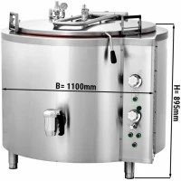 Варильний котел електричний - 300 Л - непрямий нагрів GGM Gastro