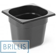 Гастроємність РС 1/6-150 мм з полікарбонату Brillis (159х173х150) чорна