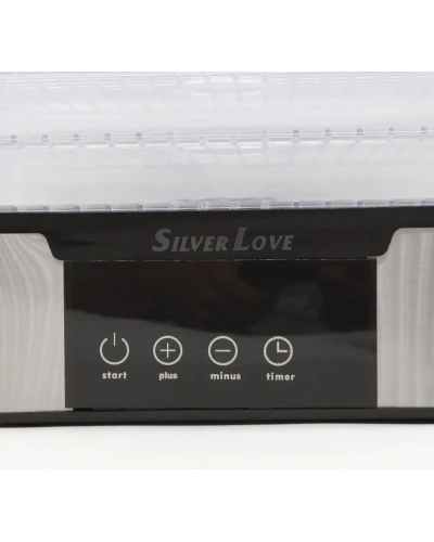 Сушарка для фруктів та овочів 5 ярусів, 1000Вт, Silver Love RB-912