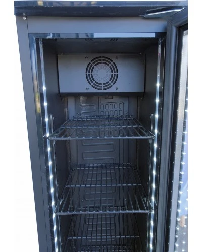 Шафа холодильна для напоїв GoodFood BC160BB2LED чорна-чорна