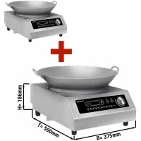 Wok Плита індукційна - 3,5 kW - inkl. WOK GGM Gastro