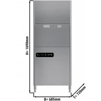 Посудомиючна машина купольна для кастрюль 11,35 kW з дозатороми миючого та ополскувального засобів (з подвійною стінкою) GGM Gastro
