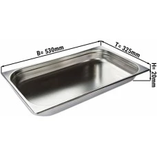 Гастроємність GN 1/1 - глибина: 20 мм GGM Gastro