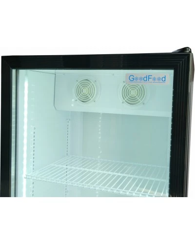 Шафа холодильна для напоїв GoodFood BC360NBW2LED чорна-біла