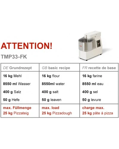 Тістоміс (33 л-25 кг/2 швидкості) 400 B GGM Gastro