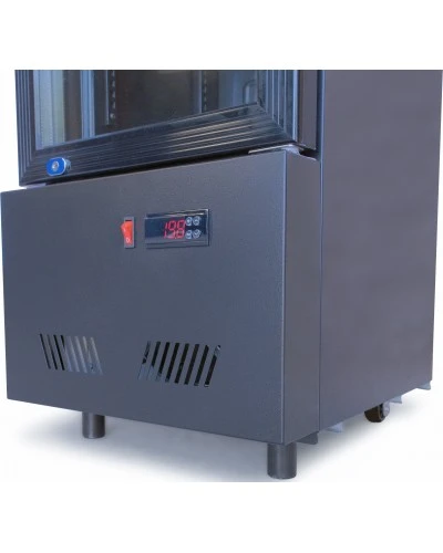 Шафа холодильна для напоїв GoodFood BC160BB2LED чорна-чорна