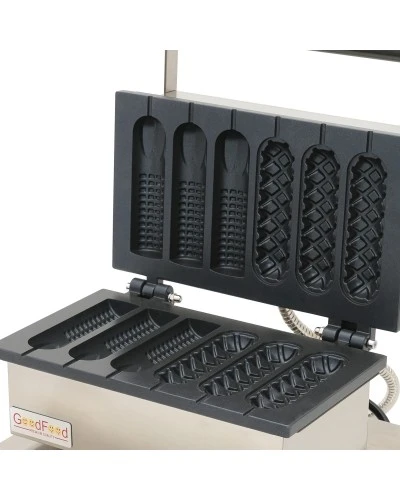 Апарат КОРН-ДОГ для приготування вафлі на паличці GoodFood CM6A (3+3)