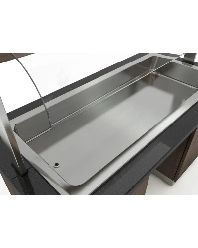 Салат-бар тепловий - 2,0 x 0,8 м - 5x GN 1/1 GGM Gastro