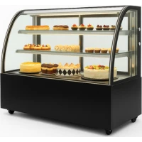 ВІТРИНА КОНДИТЕРСЬКА ХОЛОДИЛЬНА HURAKAN HKN-LPD210 BLACK (1,2 м, кругла)
