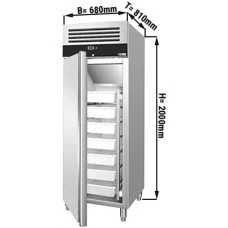 Морозильна шафа для риби ECO - 0,68 x 0,81 m - 600 Л - 1 двері GGM Gastro