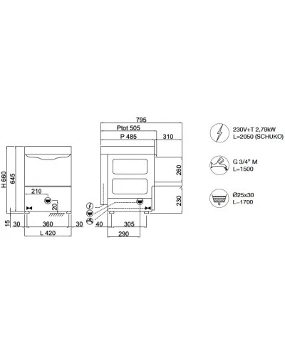 Cтаканомийна машина COMPACK X25E (Італія)