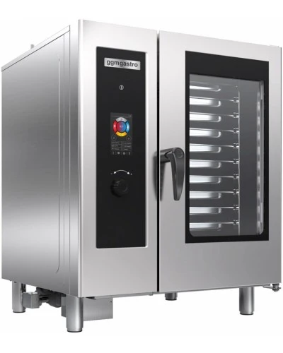 Пароконвектомат - сенсорне управління - 10x GN 1/1 - inkl. Boiler GGM Gastro