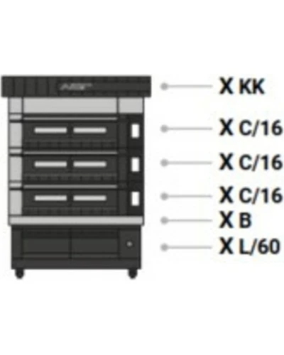 Піч для піци X100E 3/L (Moretti Forni)