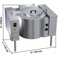 Котел варильний газовий - 150 Л - непрямий нагрів GGM Gastro