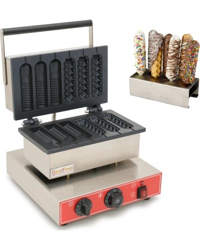 Апарат КОРН-ДОГ для приготування вафлі на паличці GoodFood CM6A (3+3)