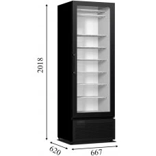 CRF 400 Frameless Морозильна шафа зі скляними безрамковими дверима CRYSTAL S.A. Греція