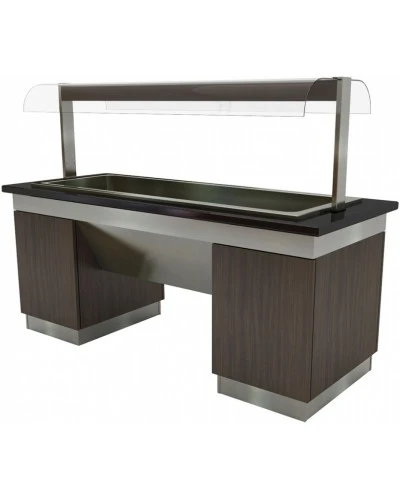 Салат-бар тепловий - 2,0 x 0,8 м - 5x GN 1/1 GGM Gastro
