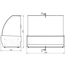 Вітрина кондитерська JUKA VDL 158, дерево (Польща)