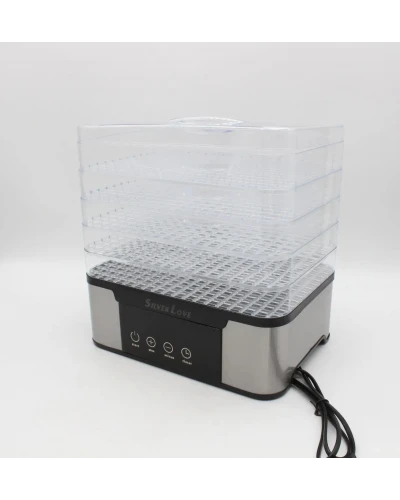 Сушарка для фруктів та овочів 5 ярусів, 1000Вт, Silver Love RB-912