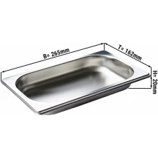 Гастроємність GN 1/4 - глибина: 20 мм GGM Gastro