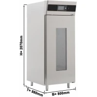 Розстійна шафа холодильна - для 20x 60 x 80 см або 40x 40 x 60 см 1 двері GGM Gastro
