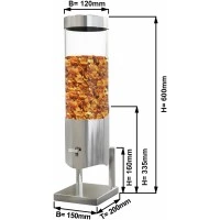 Диспенсер для мюслів з eckigem Fuß - Ø 12 cm GGM Gastro